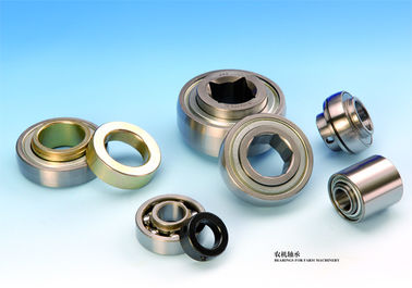 China Chrome Steel Agricultural Bearings With Cast Iron Housing And Round Bore factory